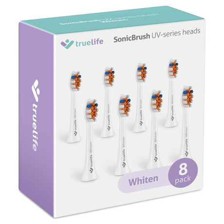 TrueLife SonicBrush UV-series heads Whiten white 8 pack