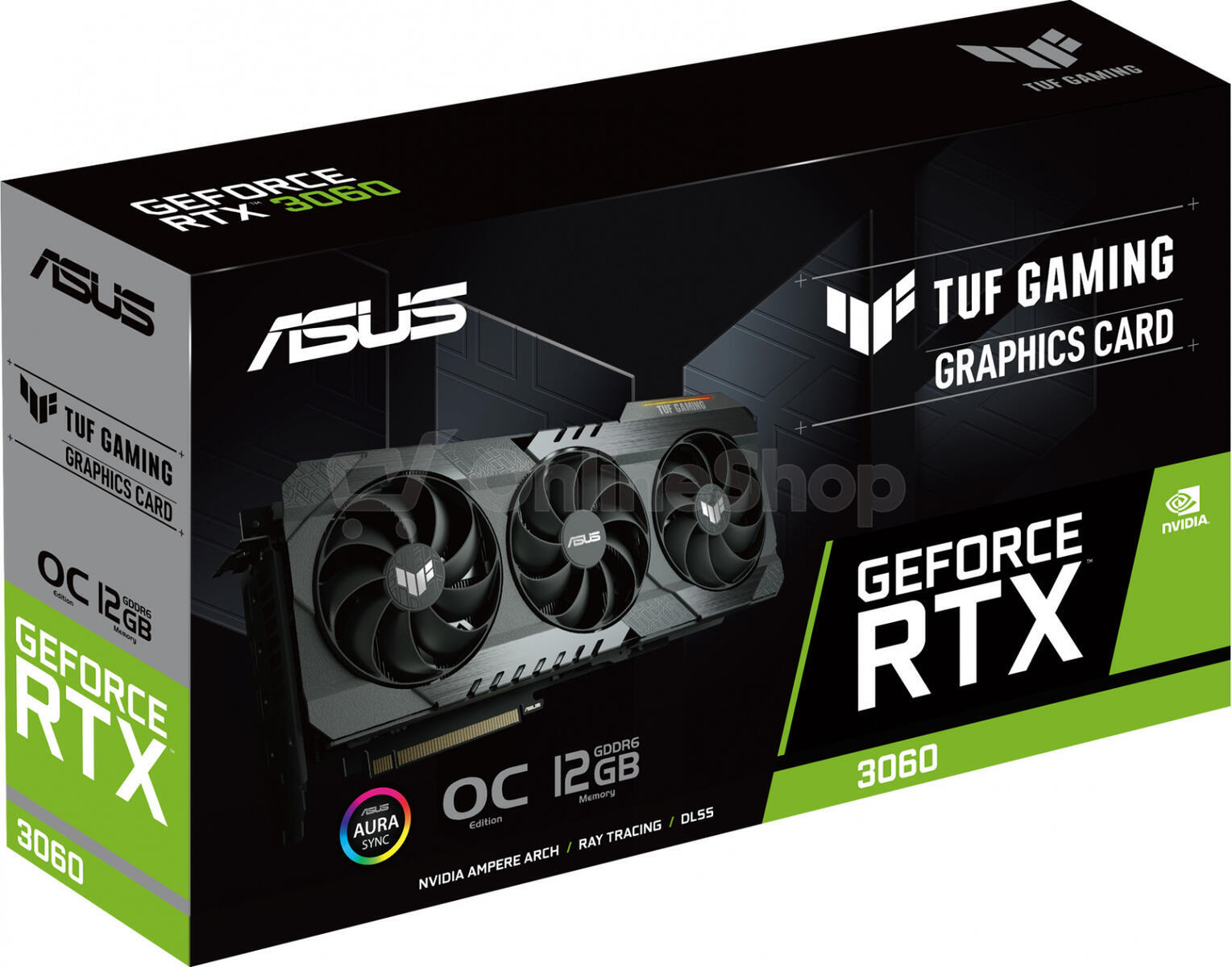 ASUS VGA NVIDIA GeForce TUF Gaming RTX 3060 V2 OC Edition LHR, RTX 3060 ...