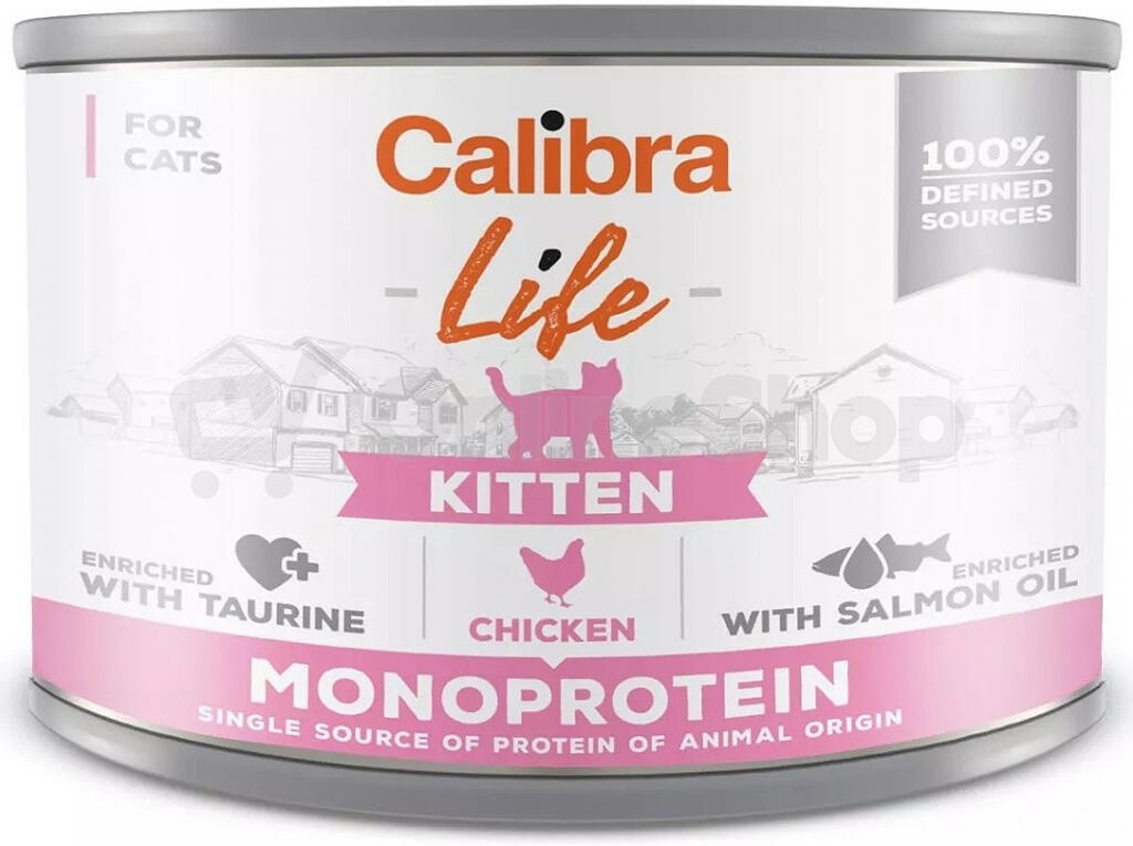 Calibra Cat Life  konz.Kitten Chicken 200g