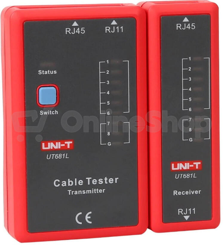 Tester kabelu UNI-T UT681L (RJ45, RJ11)