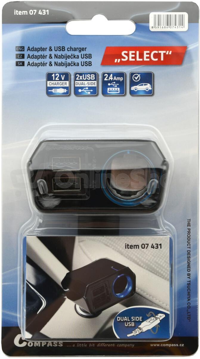 Autoadaptér USB COMPASS 07431 Select