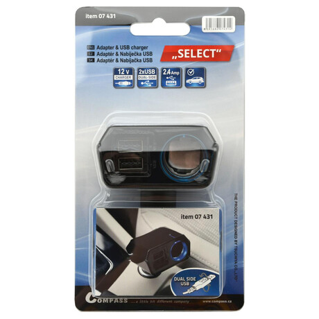 Autoadaptér USB COMPASS 07431 Select