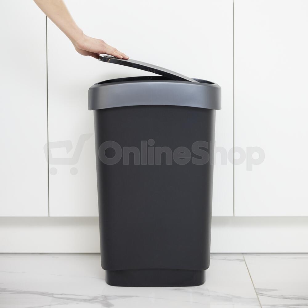 ROTHO TWIST odpadkový koš 25L - šedá