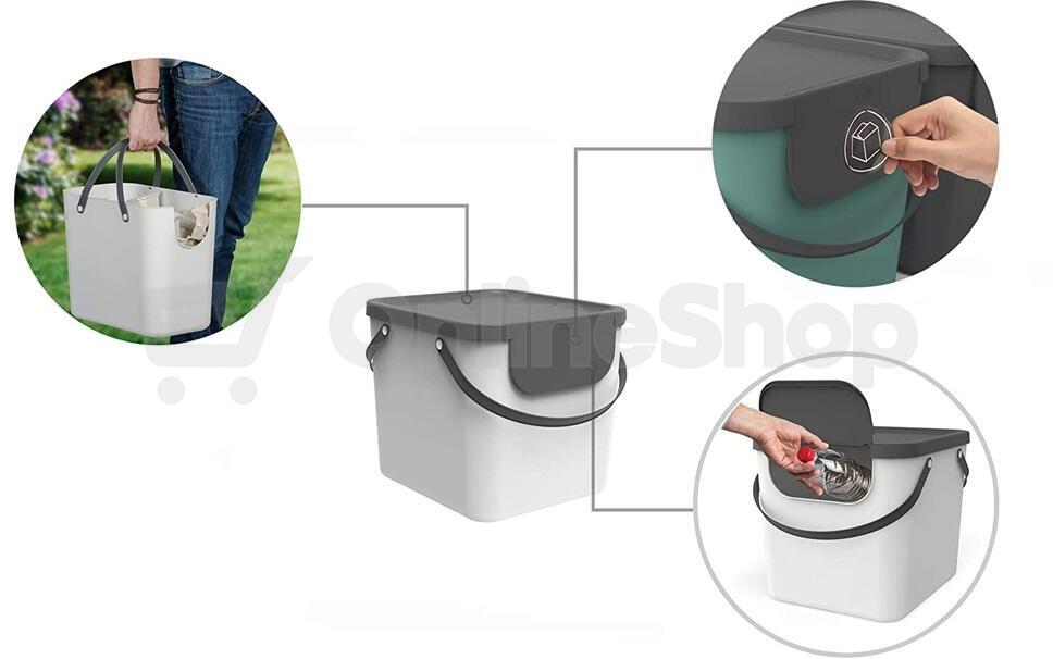 ROTHO Systém třídění odpadu ALBULA box 40L - antracit