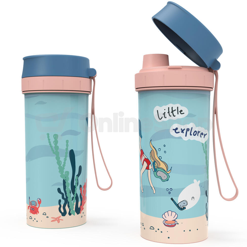 ROTHO Láhev 0,4 l KIDS EXPLORER - růžová