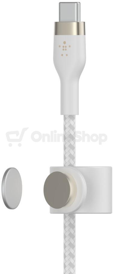 Belkin kabel USB-C s konektorem LTG,3M bilý pletený (CAA011bt3MWH)