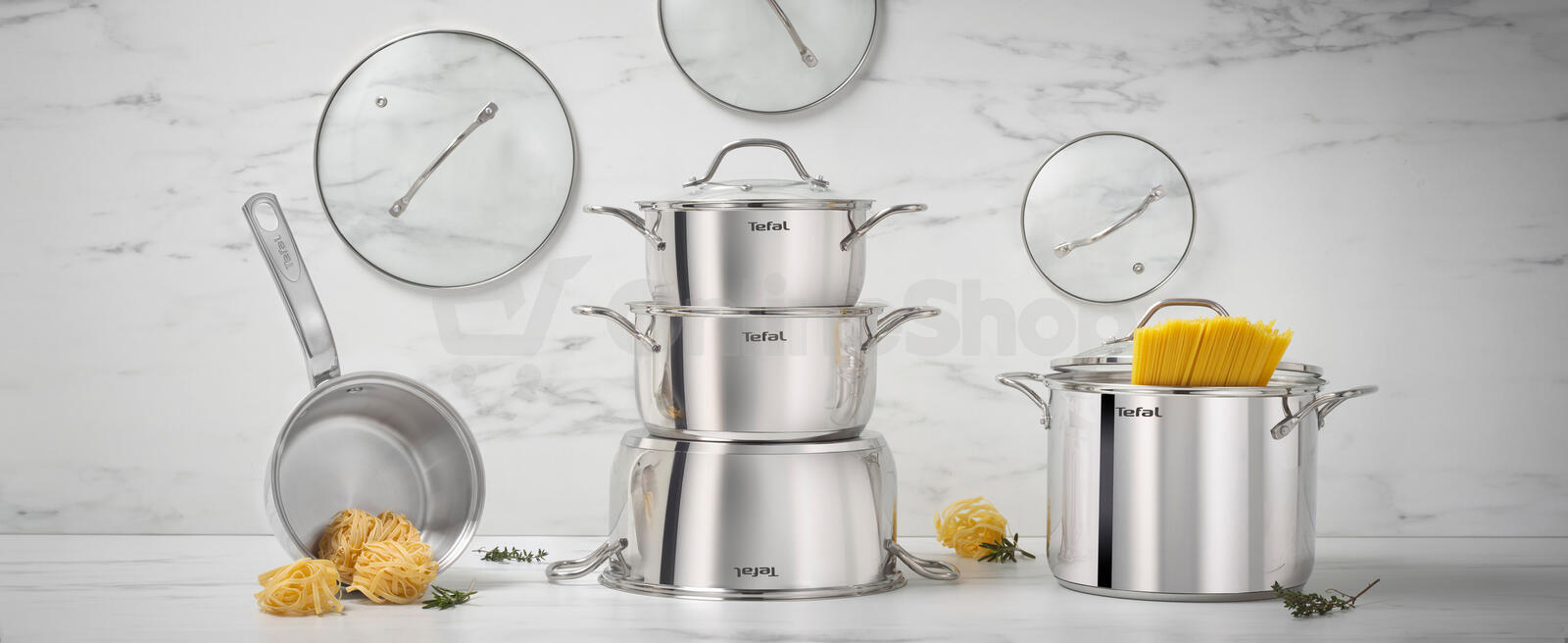 Sada hrnců Tefal Intuition B864SA74, 10 ks