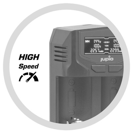 Jupio USB-C 2-slots Fast Multi Charger LCD (foto 2)