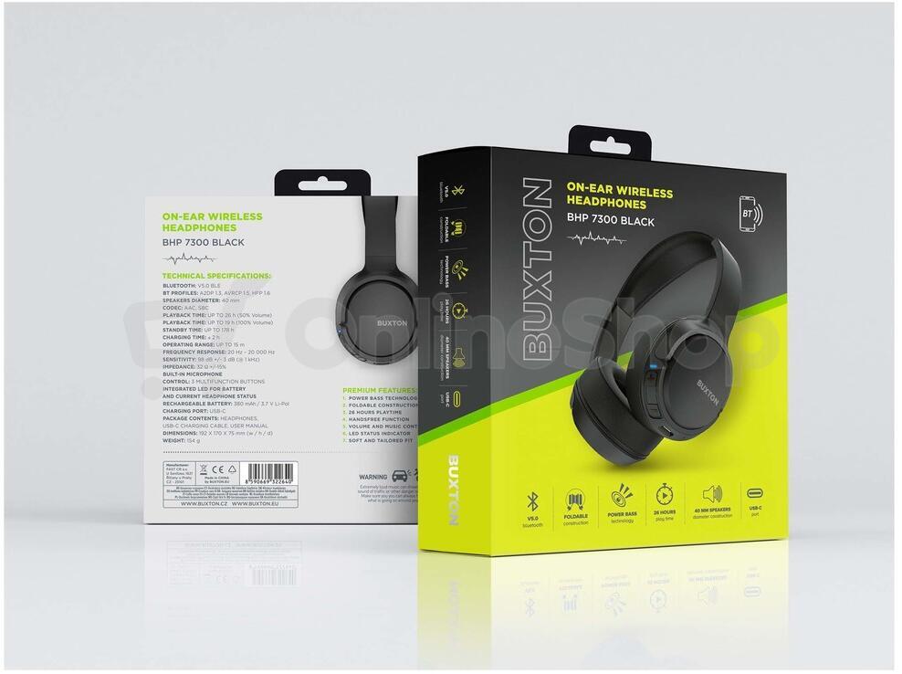 Sluchátka Buxton BHP 7300 BLACK