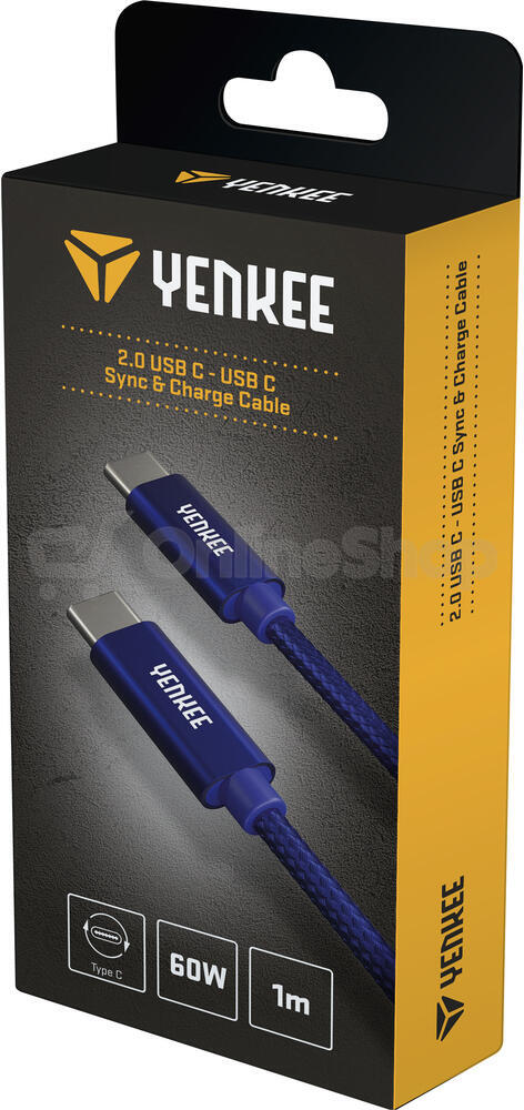 USB kabel Yenkee YCU C101 BE C-C 2.0/ 1m