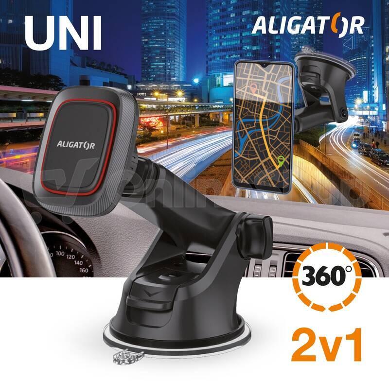 Magnetický držák do auta HA17 ALIGATOR Carbon Max, univerzální