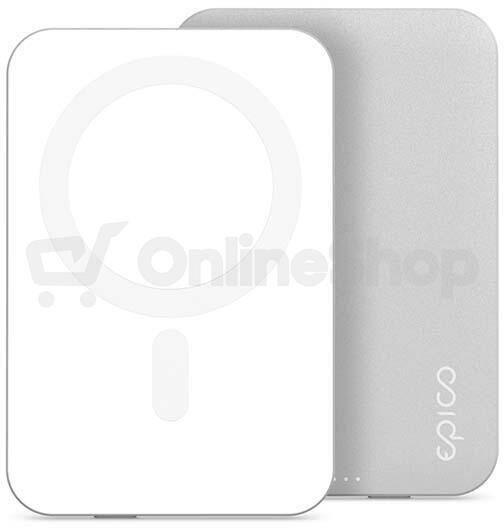 Epico 5000mAh Aluminium Power Bank - stříbrná