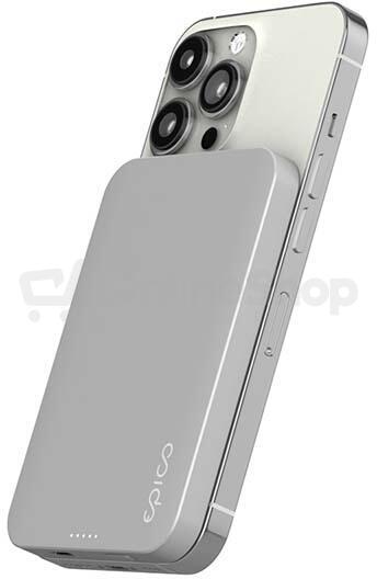Epico 5000mAh Aluminium Power Bank - stříbrná