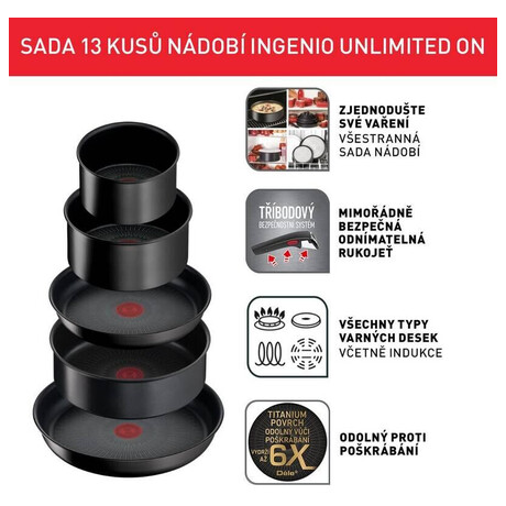 Sada ndob Tefal Ingenio Unlimited On L3959343 13 ks