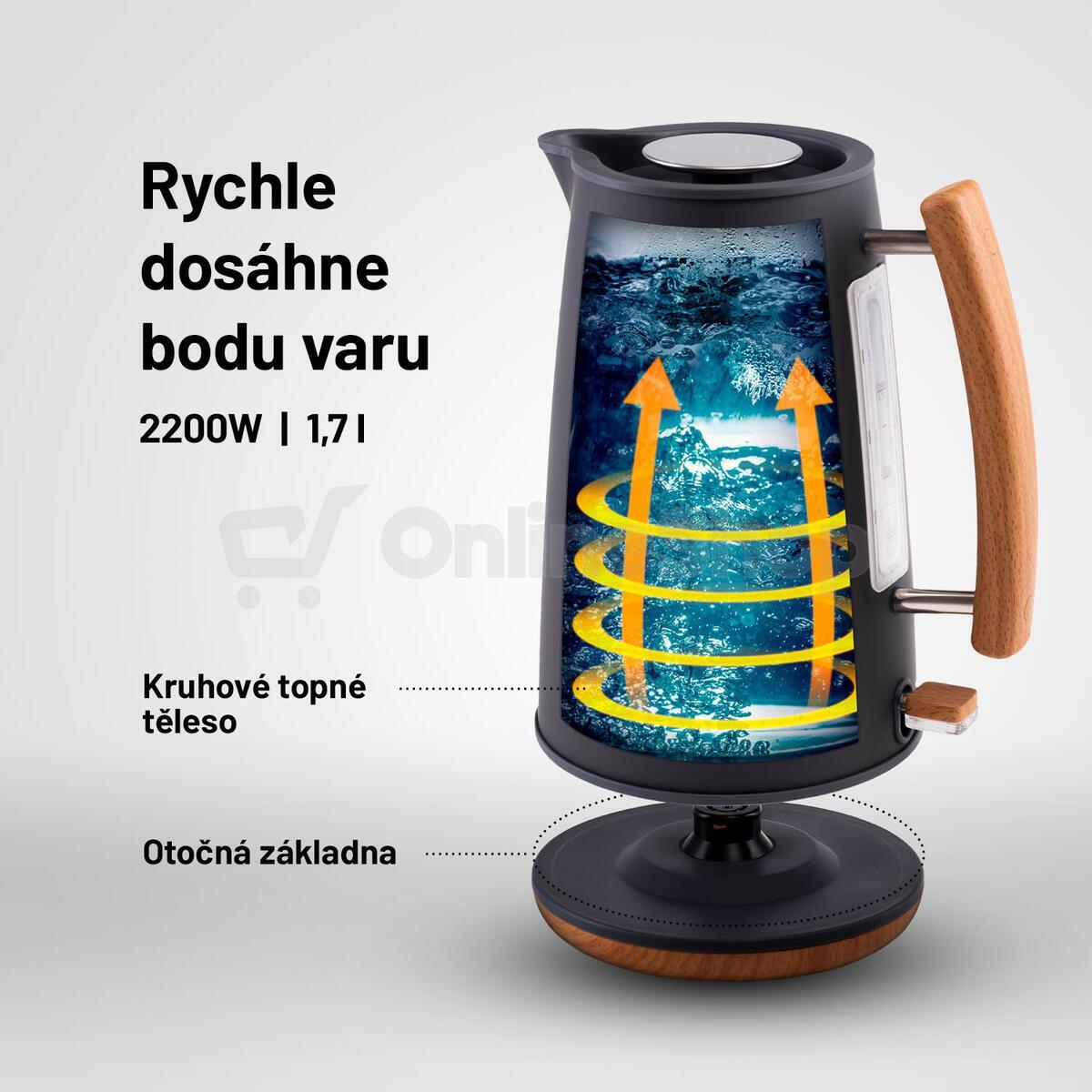Rychlovarná konvice Lauben Electric Kettle 17GR