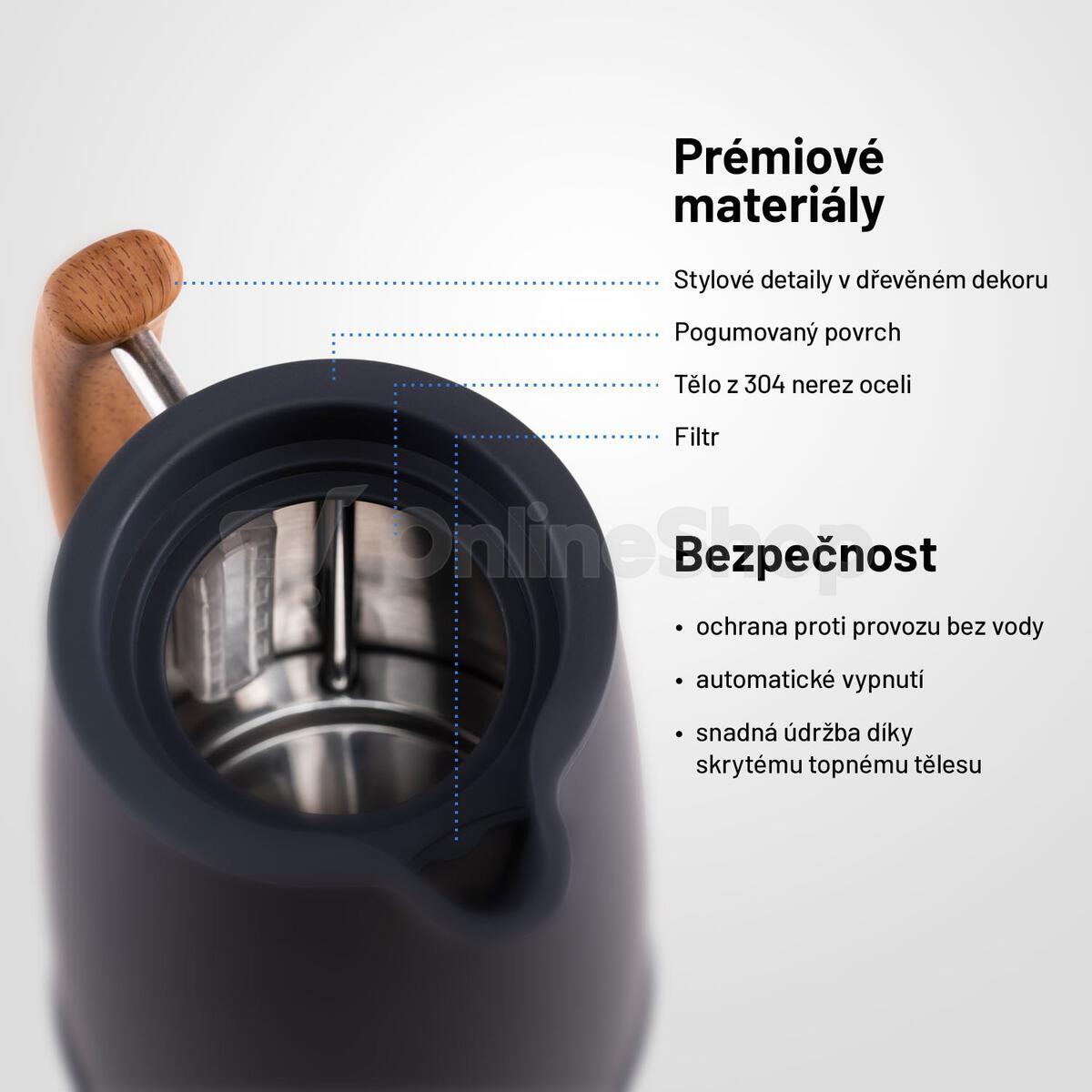 Rychlovarná konvice Lauben Electric Kettle 17GR