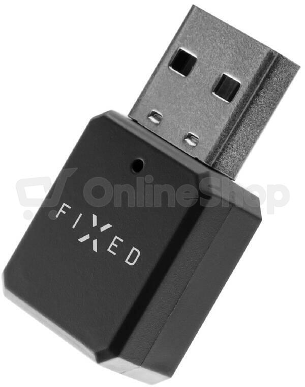 Bluetooth audio přijímač FIXED Signal se zabudovaným mikrofonem, černý