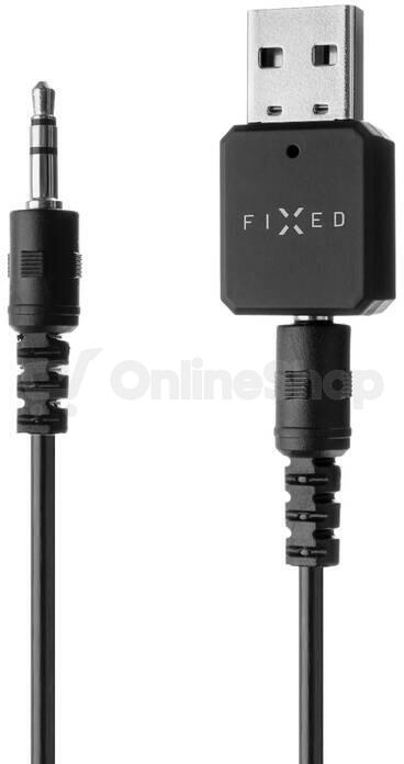 Bluetooth audio přijímač FIXED Signal se zabudovaným mikrofonem, černý