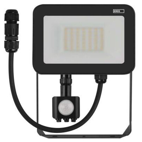 Emos LED reflektor INOVO s pohybovm idlem, 30W, antracit, neutrln bl (ZS2732)