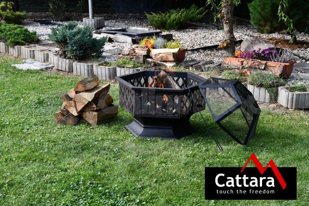 Ohniště Cattara HEXAGON copper patina s poklopem