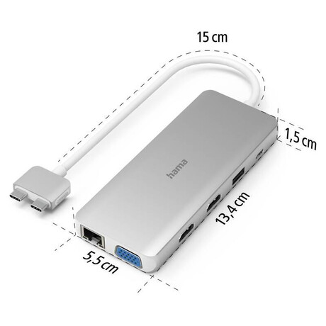 Hama USB-C hub Connect2Mac, multiport, pro Apple MacBook Air a Pro