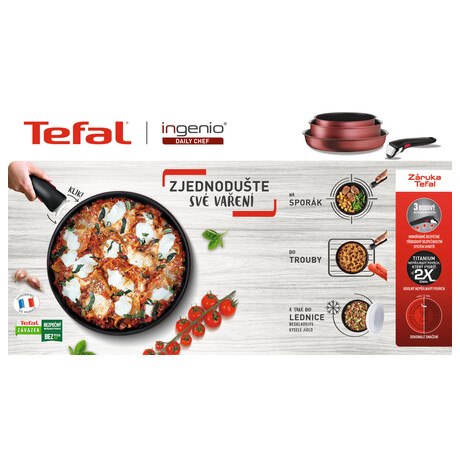 Sada ndob Tefal Ingenio Daily Chef L3989402 10 ks