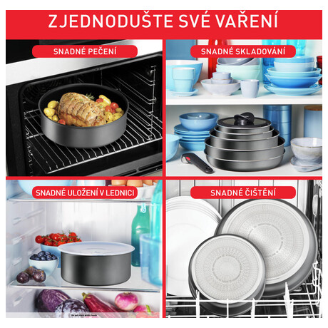 Sada ndob Tefal Ingenio Daily Chef On L7619302, 10 ks