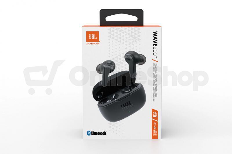 Bezdrátová sluchátka JBL Wave 200TWS, černá