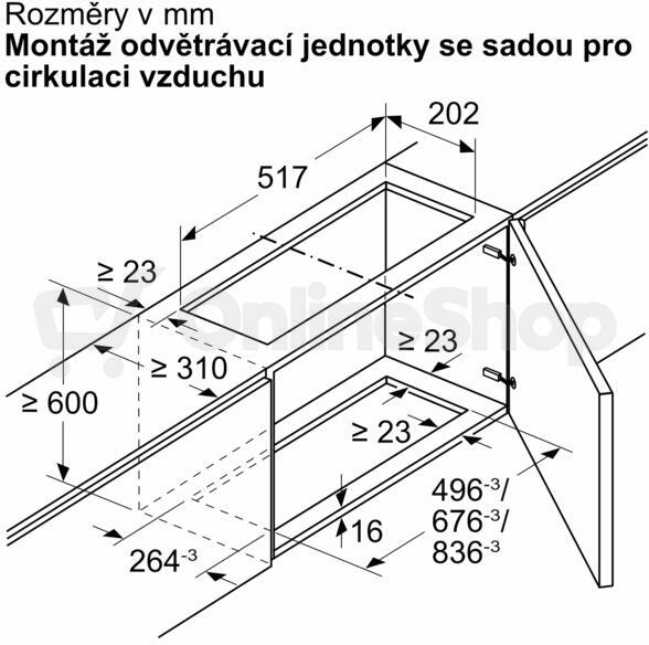 Sada pro cirkulaci Bosch DWZ1IX1C6
