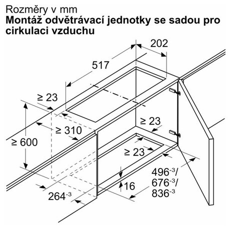 Sada pro cirkulaci Bosch DWZ1IX1C6