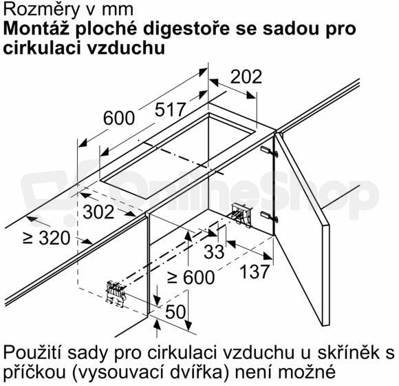 Sada pro cirkulaci Bosch DWZ1IX1C6
