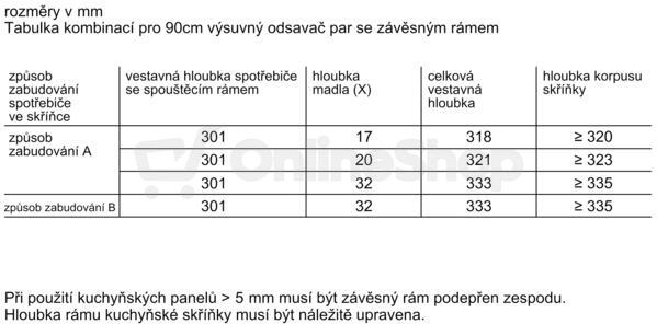 Snižovací rámeček Bosch DSZ4961