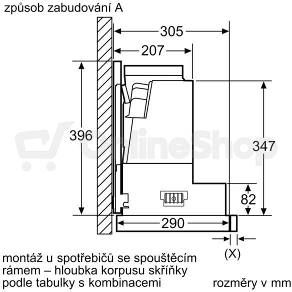 Snižovací rámeček Bosch DSZ4961