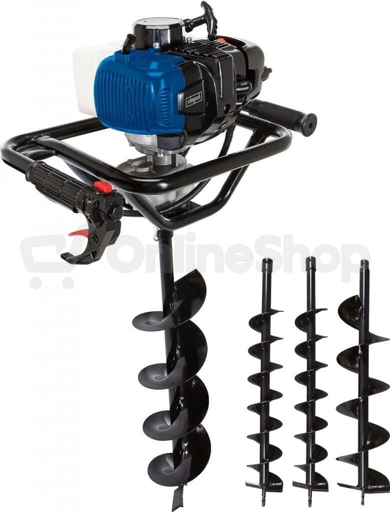 Scheppach EB 2000, půdní vrták + 2 vrtáky