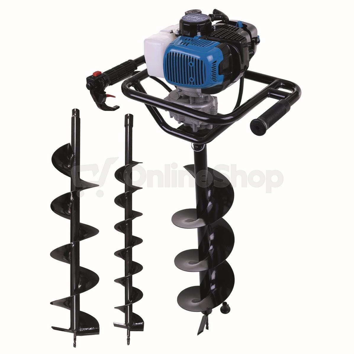 Scheppach EB 2000, půdní vrták + 2 vrtáky