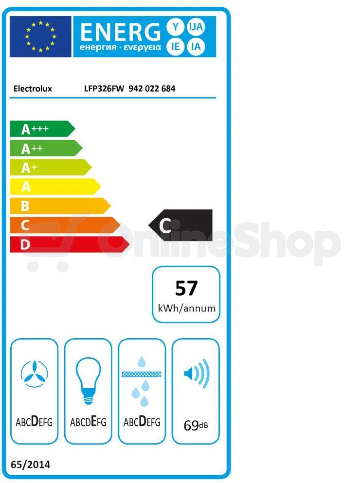 Odsavač par ELECTROLUX LFP326FW