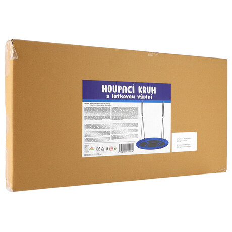 Teddies Houpac kruh modr 100 cm ltkov vpl v krabici 73x37x7cm