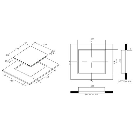 SET Trouba Haier HWO60SM5B5BH + Sklokeramick deska Haier HAH64EXCP