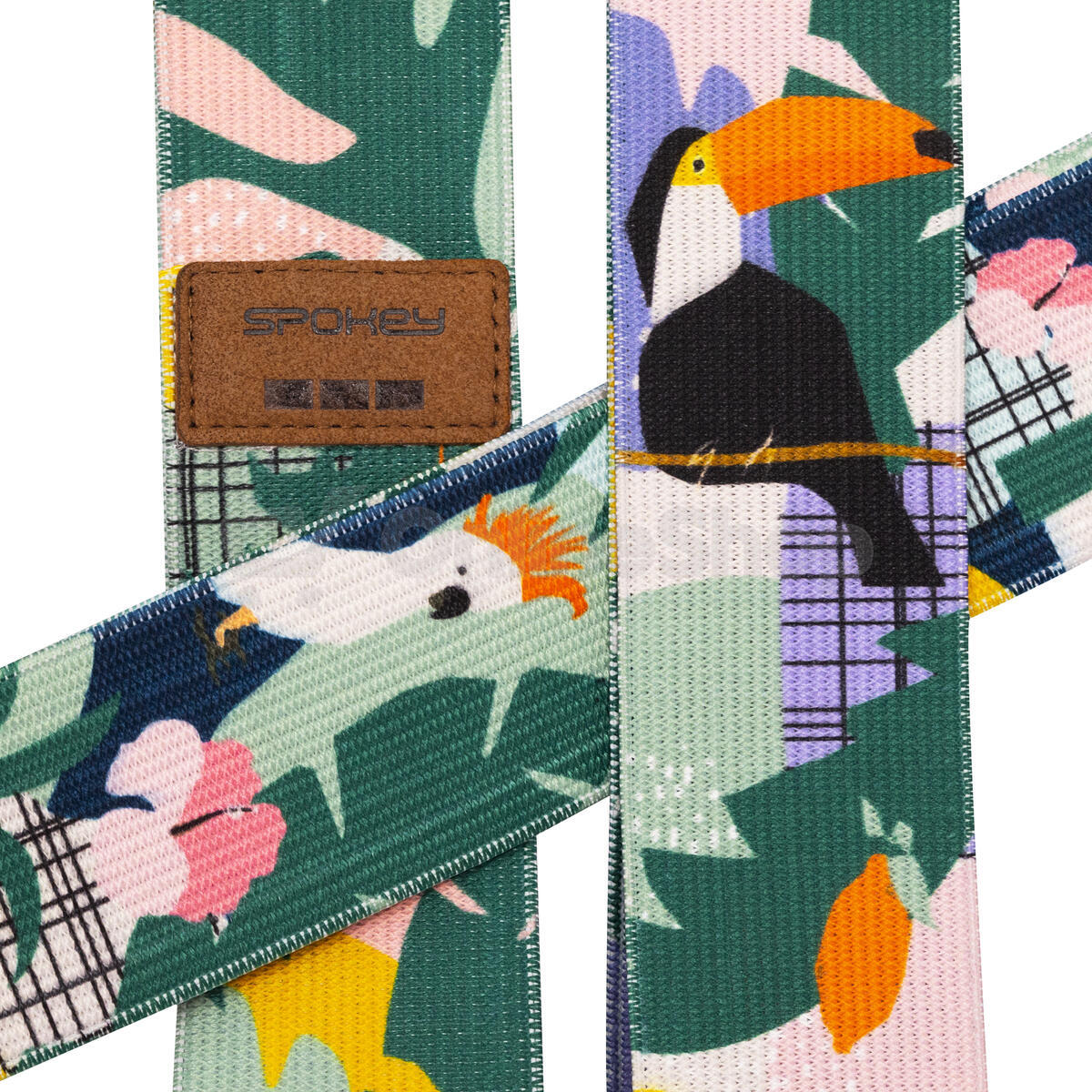 Spokey HOME JUNGLE SET Sada 3 posilovacích textilních gum s obalem