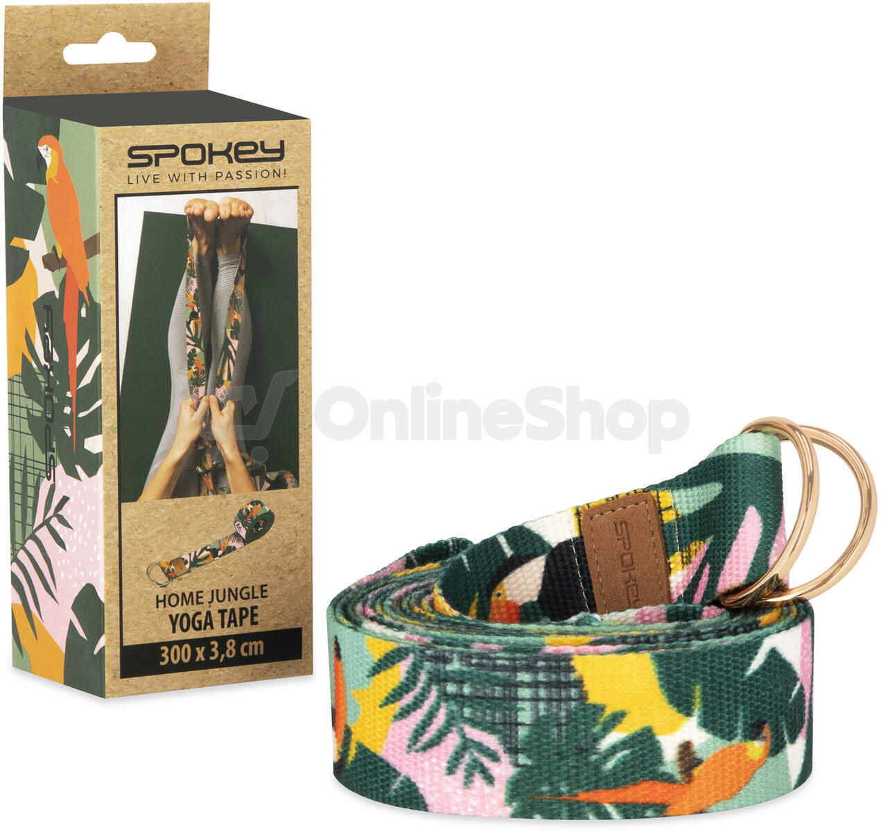 Pás na cvičení jógy Spokey HOME JUNGLE