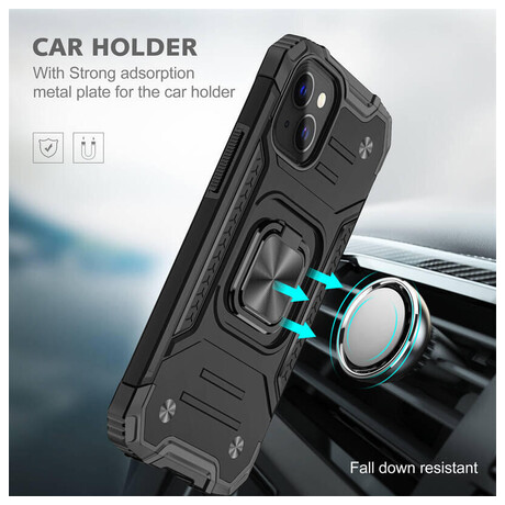 Lenuo Union Armor obal pro iPhone 13, černá