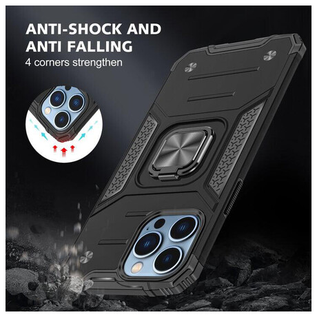 Lenuo Union Armor obal pro iPhone 13, černá