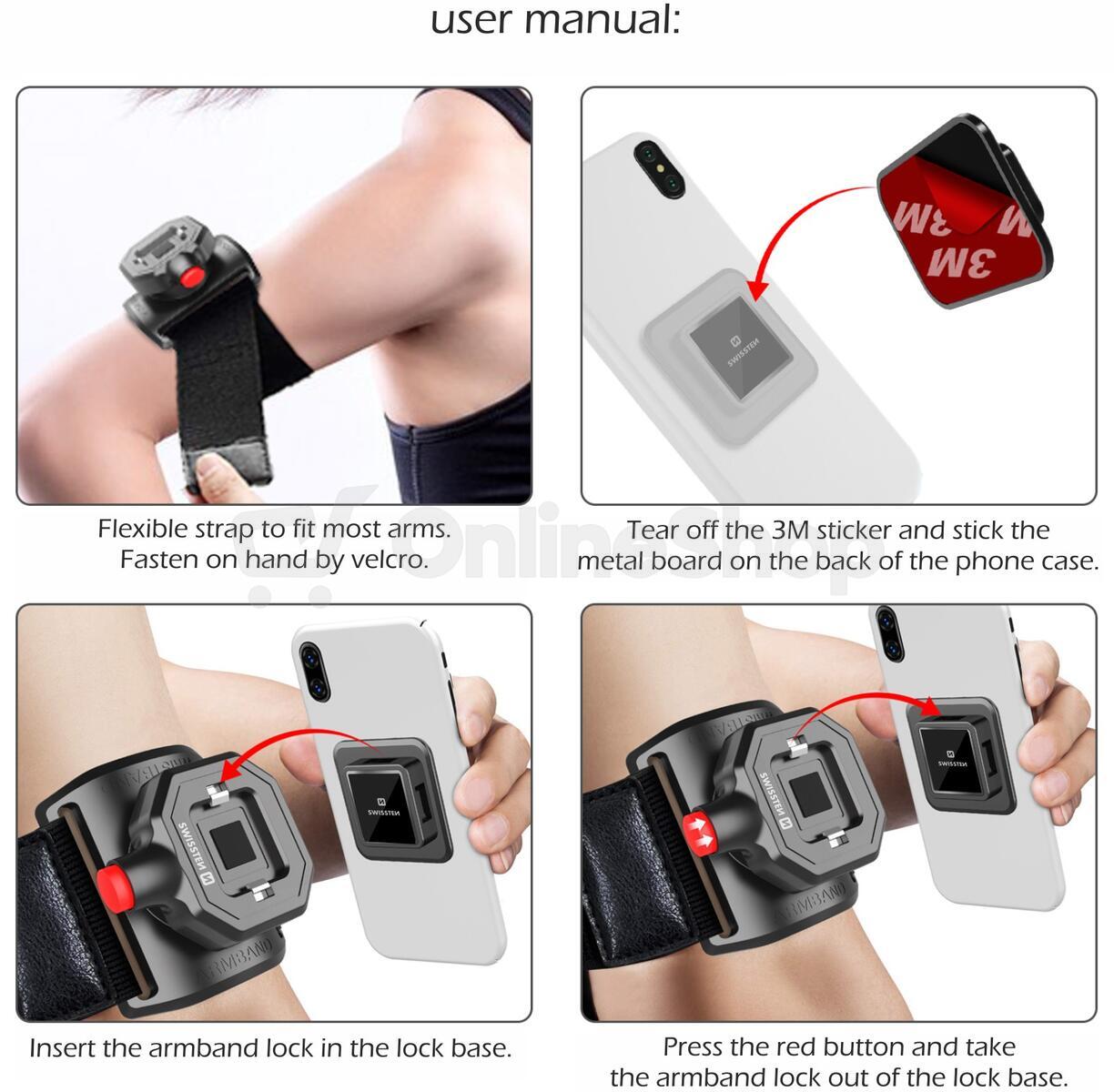 SWISSTEN EASY LOCK ARMBAND
