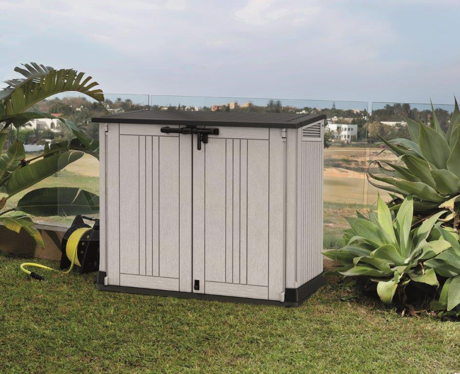 Zahradní box Keter STOREITOUT MIDI Prime Upgrade béžový / hnědý