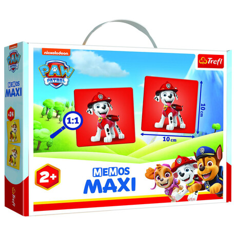 TREFL Pexeso Maxi Tlapkov patrola/Paw Patrol 24 kus spoleensk hra v krabici 37x29x6cm 24m+