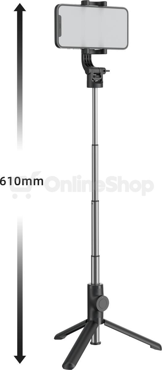 SWISSTEN BLUETOOTH SELFIE STICK ALUMINUM TRIPOD PRO