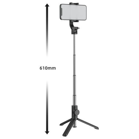 SWISSTEN BLUETOOTH SELFIE STICK ALUMINUM TRIPOD PRO