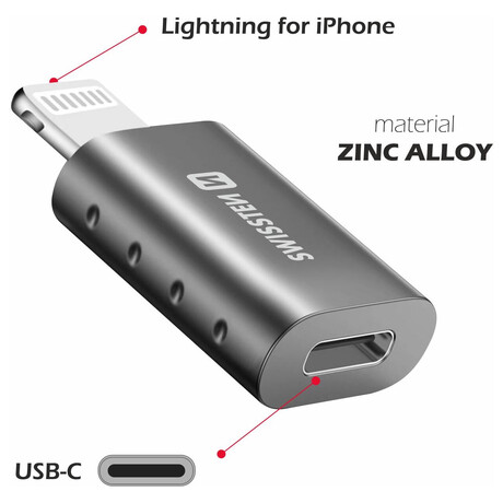 SWISSTEN ADAPTER LIGHTNING(M)/USB-C(F)