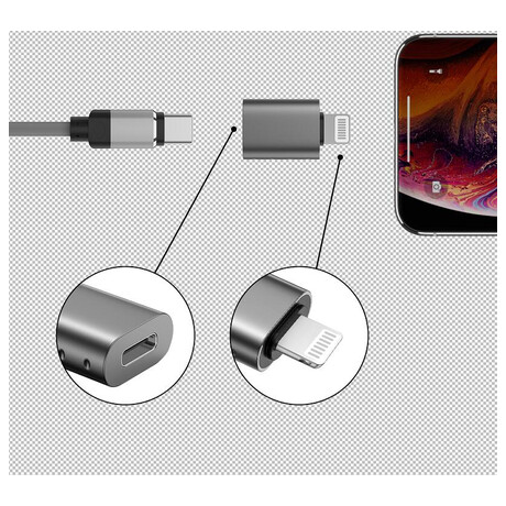 SWISSTEN ADAPTER LIGHTNING(M)/USB-C(F)