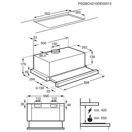 Odsava par ELECTROLUX LFP226S